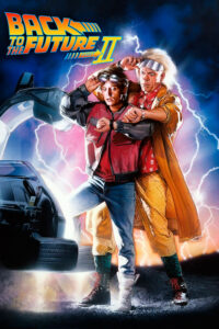 Poster do filme "Back to the future 2" - com os personagens Marty McFly e Emmett Brown