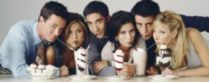 Da esquerda para a direita:Chandler, Rachel, Ross, Mônica, Joey e Phoebe (Foto: O mundo de Kappa) 