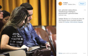 Instagram do Multijor mostrou bastidores da cobertura, como o trabalho de Raíssa Eduarda para o Facebook 