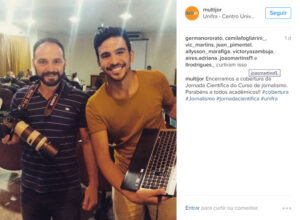 Germano Rorato Neto e Lucas Ciroline foram os responsáveis pelas postagens no Instagram do Multijor 